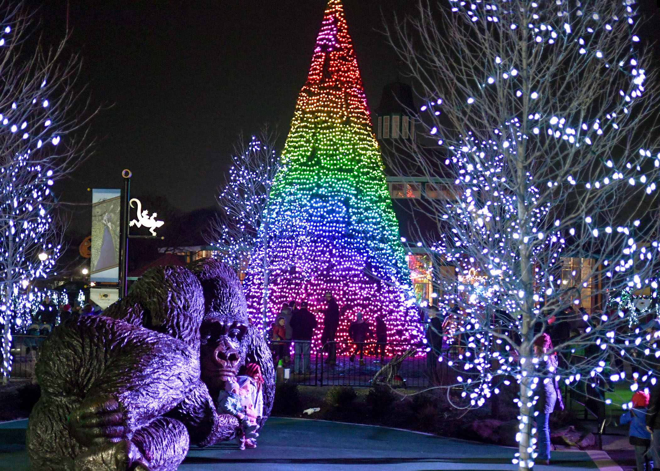 A Multi-Story Christmas Tree Is Towering Over Fifth Avenue